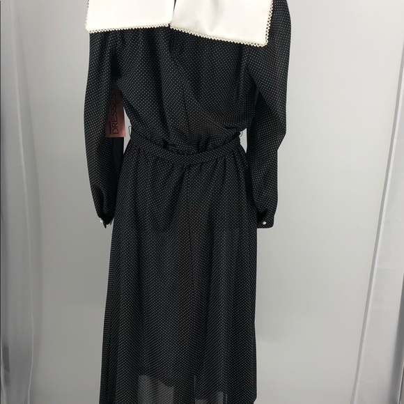 Vintage 80s Collar Dress Belt SZ 20 New Old Stock - Picture 5 of 11